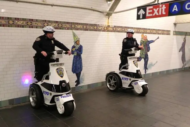 Cops on T3 scooters
